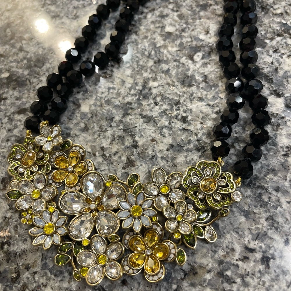 Heidi Daus Black Glorious Garden Necklace